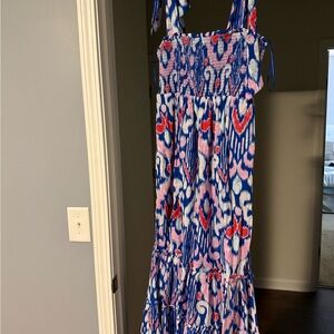 Crown & ivy Colorful Patterned Maxi Dress